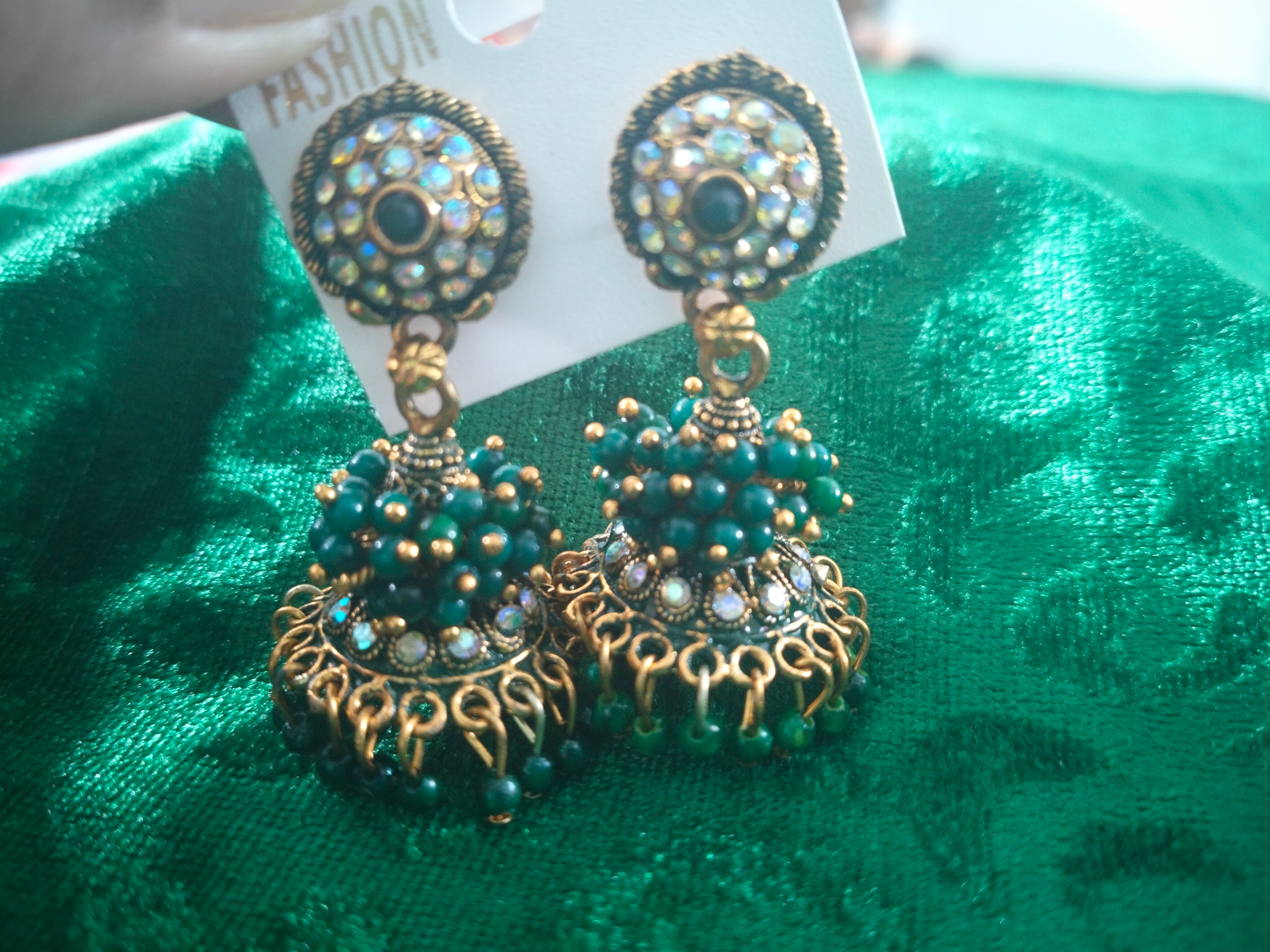 Pearl loreal jhumkas long one