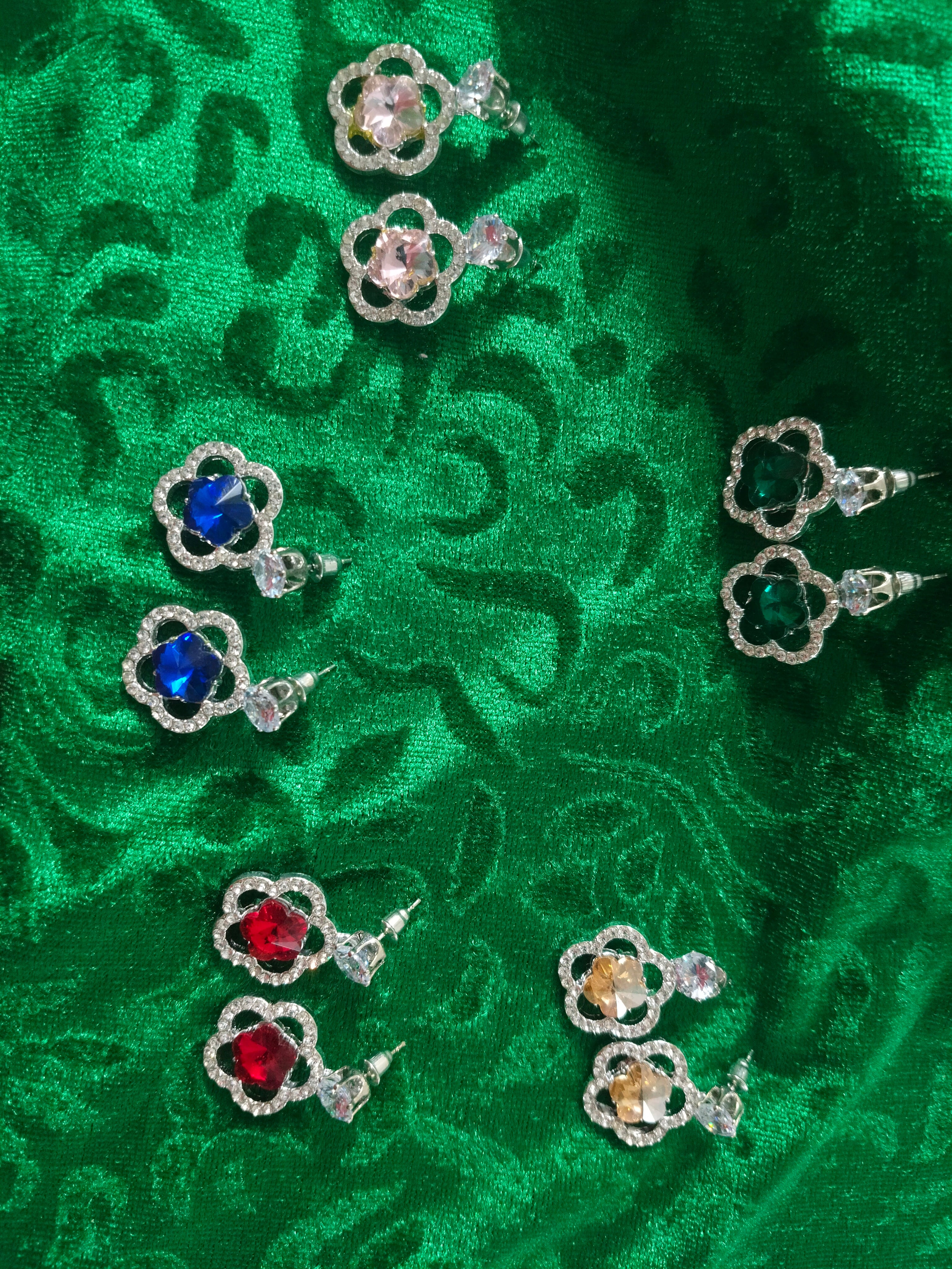 Small cz earrings