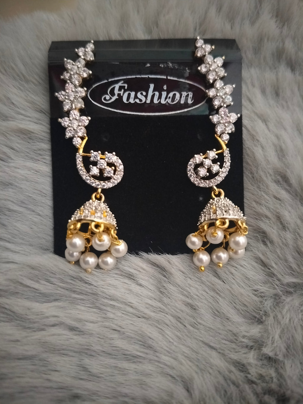 Earcuffs with jhumka