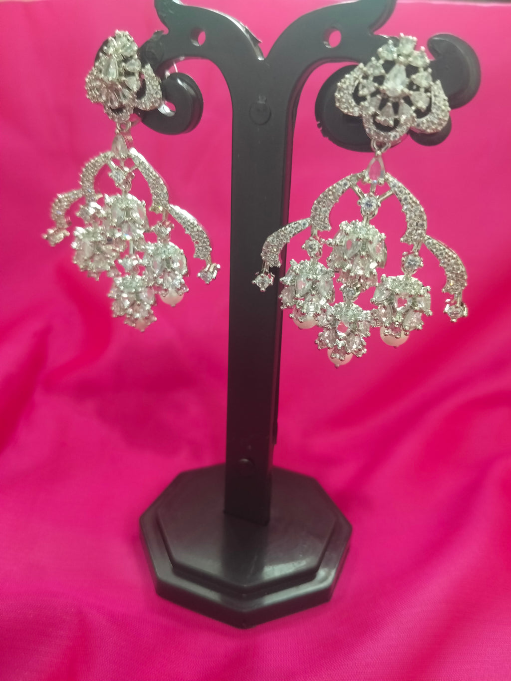 Trending earrings with 4 jhumkas - Silver finish