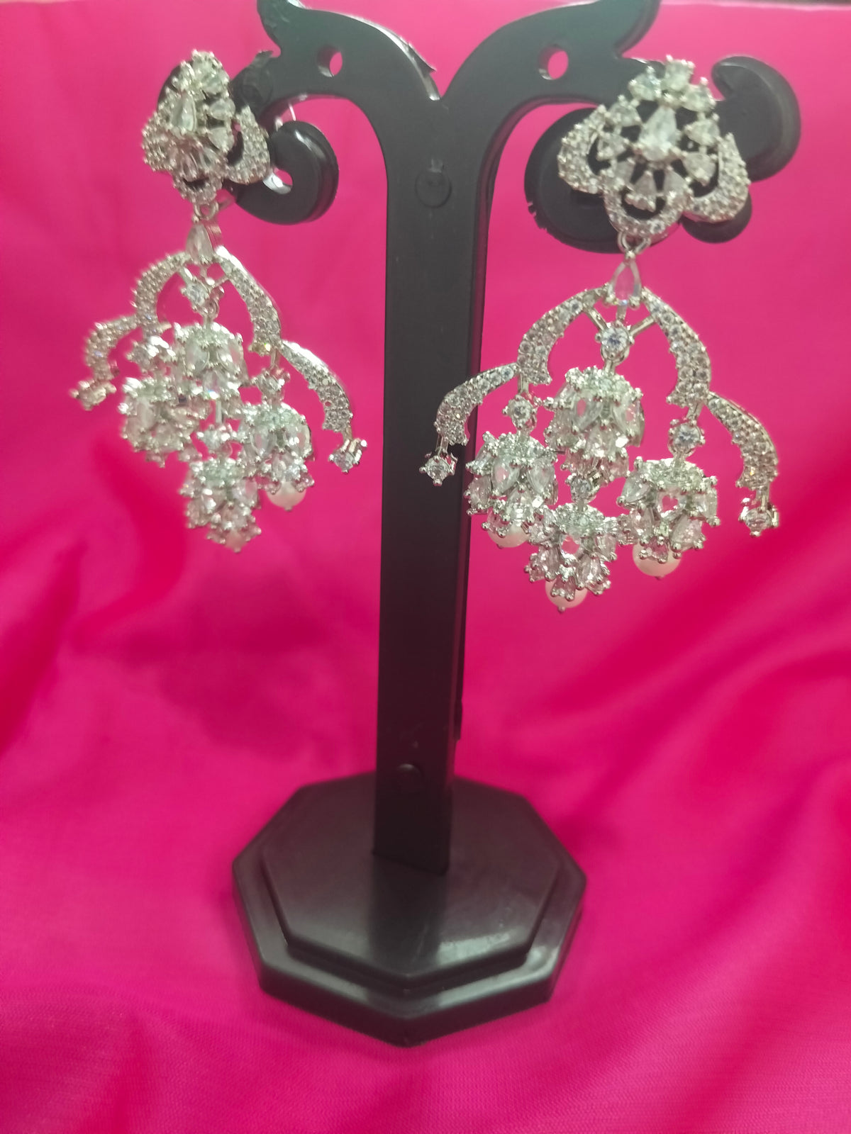 Trending earrings with 4 jhumkas - Silver finish