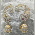 Earcuff with Jhumka - GJ Finish